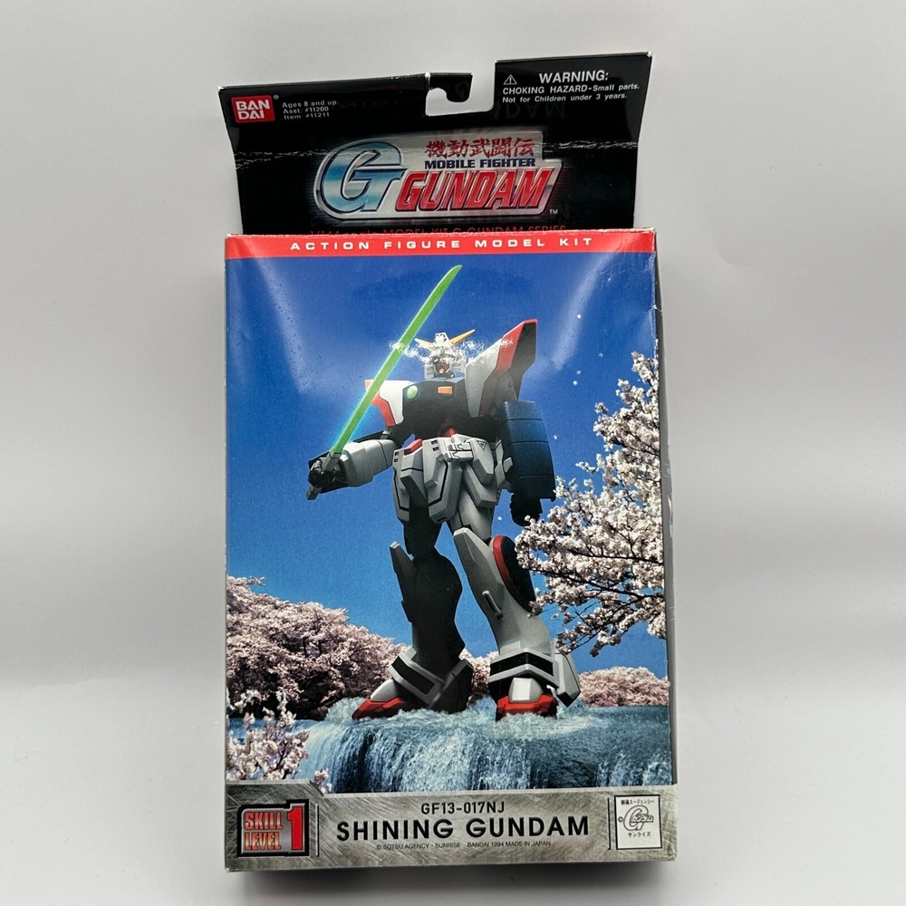 Vtg Shining G Gundam Bandai‎ GF13-017NJ  Skill Level 1 Action Figure Model Kit